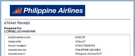Philippine airlines booking